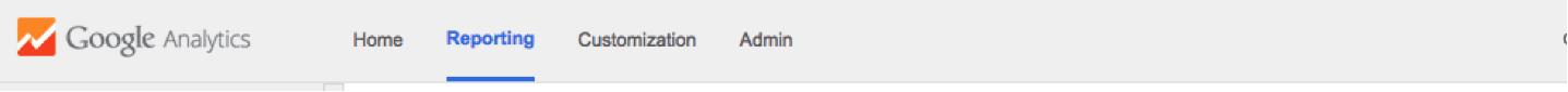 Google Analytics Top Tabs