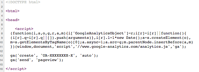 Installing web tracking