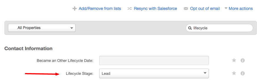 Hubspot Contacts Home Lifestyle Stage