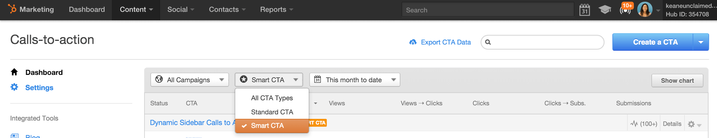 Smart CTAS in HubSpot 