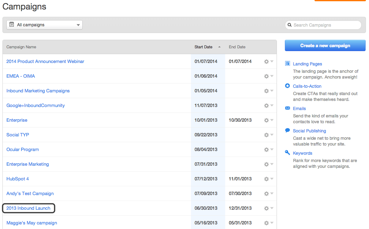 Correct Examples of Using Campaigns